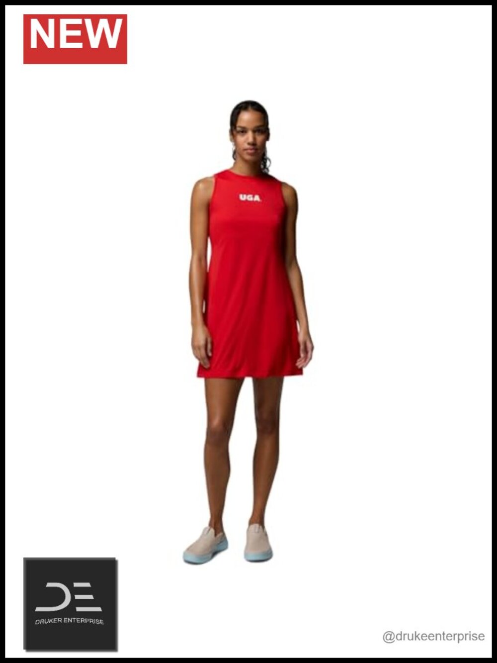 Active Tank Dress with Built-in Shorts Omni-Shade Omni-Wick